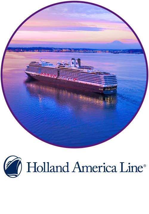 holland america line cruise travel destination with 8th wonder travel company